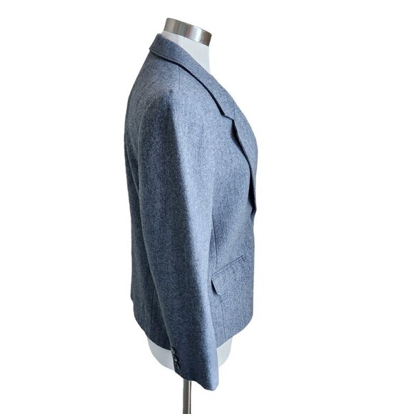 Vintage Pendleton Womens Jacket Blazer Size 8 Gray Academia Collared Long Sleeve - Picture 3 of 12